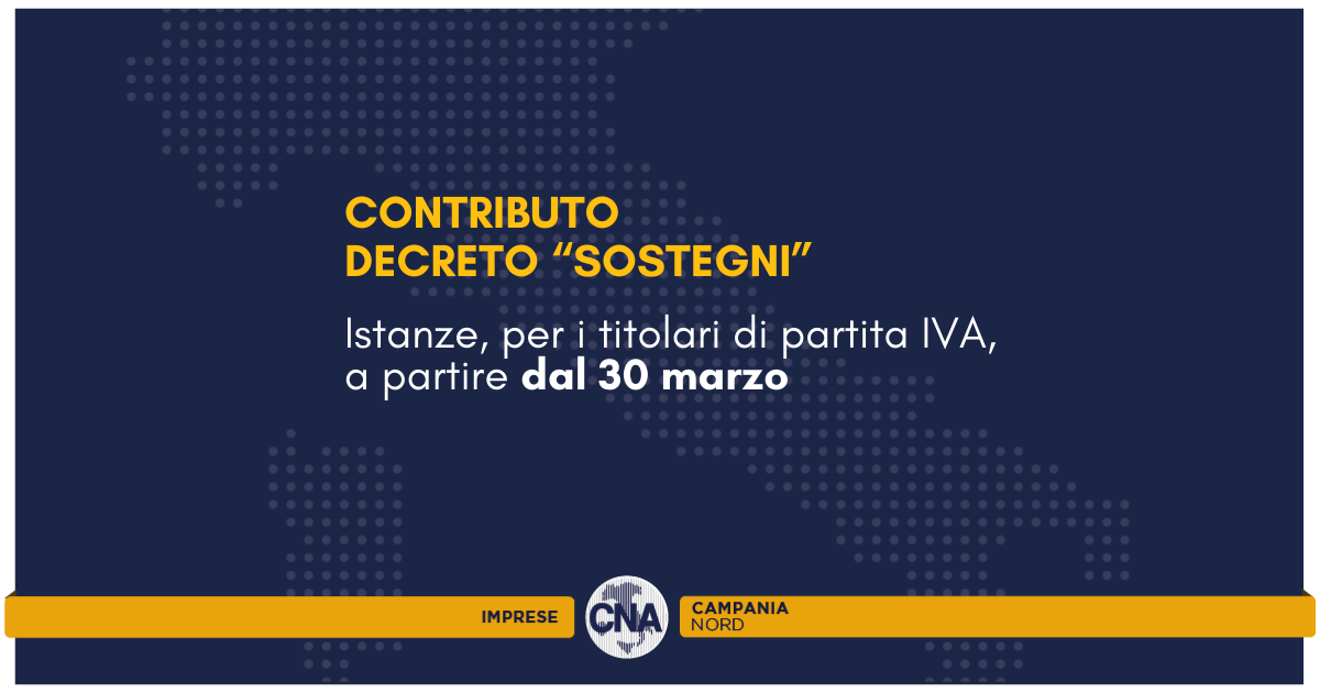 CONTRIBUTO DECRETO “SOSTEGNI"